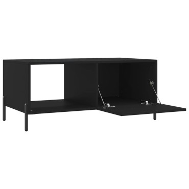 vidaXL Τραπεζάκι Σαλονιού Μαύρο 90x50x40cm Επεξεργασμένο Ξύλο 1 τεμ.