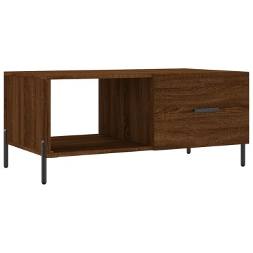 vidaXL Τραπεζάκι Σαλονιού Καφέ Δρυς 90x50x40cm Επεξεργασμένο Ξύλο 1 τεμ.