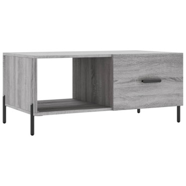 vidaXL Τραπεζάκι Σαλονιού Γκρι Sonoma 90x50x40cm Επεξεργασμένο Ξύλο 1 τεμ.
