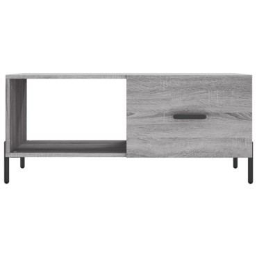 vidaXL Τραπεζάκι Σαλονιού Γκρι Sonoma 90x50x40cm Επεξεργασμένο Ξύλο 1 τεμ.