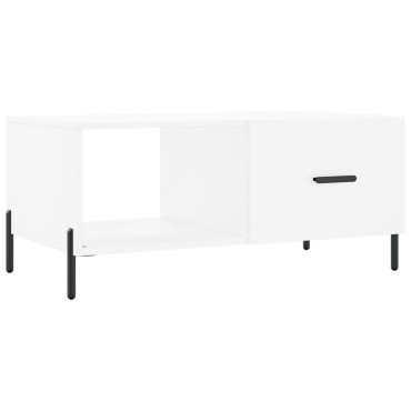 vidaXL Τραπεζάκι Σαλονιού Λευκό 90x50x40cm Επεξεργασμένο Ξύλο 1 τεμ.