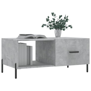 vidaXL Τραπεζάκι Σαλονιού Γκρι Σκυρ. 90x50x40cm Επεξεργασμένο Ξύλο 1 τεμ.