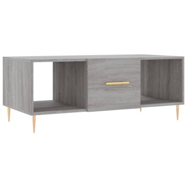 vidaXL Τραπεζάκι Σαλονιού Γκρι Sonoma 102x50x40cm Επεξεργασμένο Ξύλο 1 τεμ.