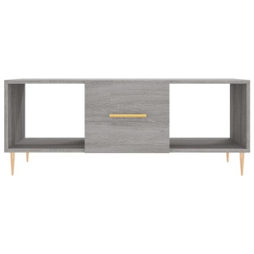 vidaXL Τραπεζάκι Σαλονιού Γκρι Sonoma 102x50x40cm Επεξεργασμένο Ξύλο 1 τεμ.