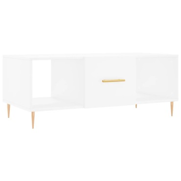 vidaXL Τραπεζάκι Σαλονιού Λευκό 102x50x40cm από Επεξεργασμένο Ξύλο 1 τεμ.