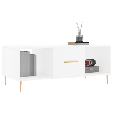 vidaXL Τραπεζάκι Σαλονιού Λευκό 102x50x40cm από Επεξεργασμένο Ξύλο 1 τεμ.