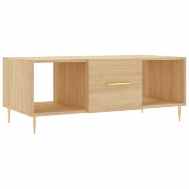 vidaXL Τραπεζάκι Σαλονιού Sonoma Δρυς 102x50x40cm από Επεξεργ. Ξύλο 1 τεμ.