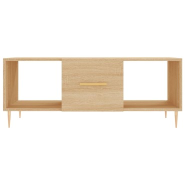 vidaXL Τραπεζάκι Σαλονιού Sonoma Δρυς 102x50x40cm από Επεξεργ. Ξύλο 1 τεμ.