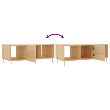vidaXL Τραπεζάκι Σαλονιού Sonoma Δρυς 102x50x40cm από Επεξεργ. Ξύλο 1 τεμ.