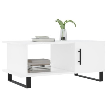 vidaXL Τραπεζάκι Σαλονιού Λευκό 90x50x40cm Επεξεργασμένο Ξύλο 1 τεμ.