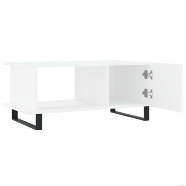 vidaXL Τραπεζάκι Σαλονιού Λευκό 90x50x40cm Επεξεργασμένο Ξύλο 1 τεμ.