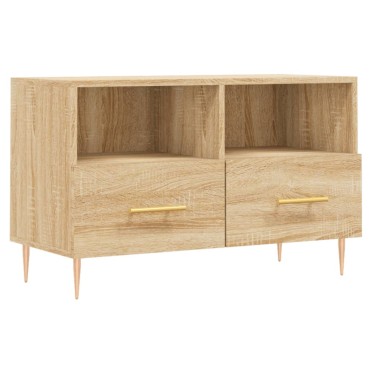 vidaXL Έπιπλο Τηλεόρασης Sonoma Δρυς 80x36x50cm Επεξεργασμένο Ξύλο