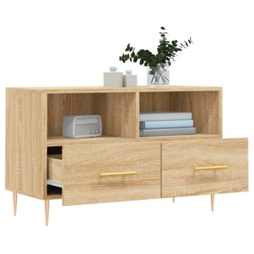 vidaXL Έπιπλο Τηλεόρασης Sonoma Δρυς 80x36x50cm Επεξεργασμένο Ξύλο