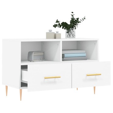vidaXL Έπιπλο Τηλεόρασης Λευκό 80x36x50cm από Επεξεργασμένο Ξύλο