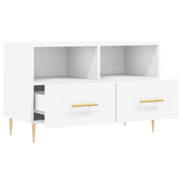 vidaXL Έπιπλο Τηλεόρασης Λευκό 80x36x50cm από Επεξεργασμένο Ξύλο