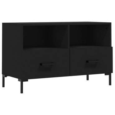 vidaXL Έπιπλο Τηλεόρασης Μαύρο 80x36x50cm από Επεξεργασμένο Ξύλο