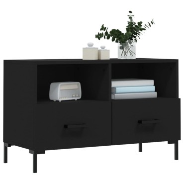 vidaXL Έπιπλο Τηλεόρασης Μαύρο 80x36x50cm από Επεξεργασμένο Ξύλο