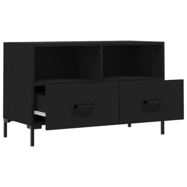 vidaXL Έπιπλο Τηλεόρασης Μαύρο 80x36x50cm από Επεξεργασμένο Ξύλο