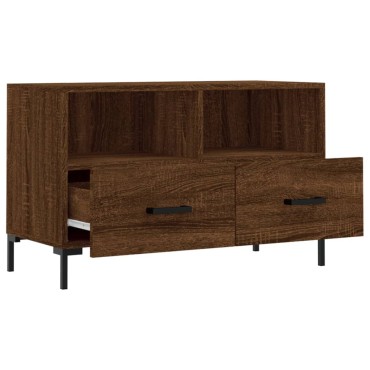 vidaXL Έπιπλο Τηλεόρασης Καφέ Δρυς 80x36x50cm Επεξ. Ξύλο