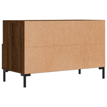 vidaXL Έπιπλο Τηλεόρασης Καφέ Δρυς 80x36x50cm Επεξ. Ξύλο