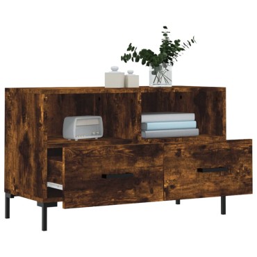 vidaXL Έπιπλο Τηλεόρασης Καπνιστή Δρυς 80x36x50cm Επεξ. Ξύλο