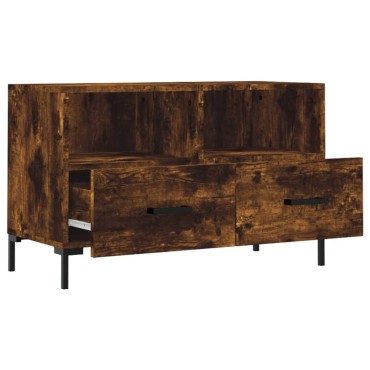 vidaXL Έπιπλο Τηλεόρασης Καπνιστή Δρυς 80x36x50cm Επεξ. Ξύλο