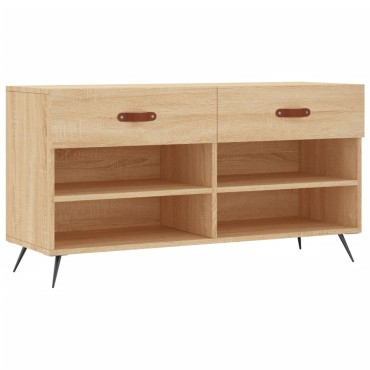 vidaXL Παπουτσοθήκη Sonoma Δρυς 102x35x55cm από Επεξεργασμένο Ξύλο