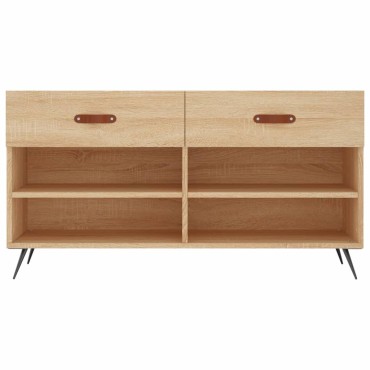 vidaXL Παπουτσοθήκη Sonoma Δρυς 102x35x55cm από Επεξεργασμένο Ξύλο