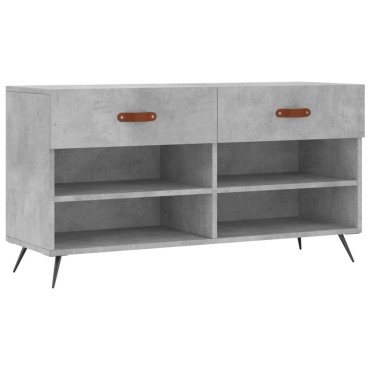 vidaXL Παπουτσοθήκη Γκρι Σκυρ. 102x35x55cm από Επεξεργασμένο Ξύλο