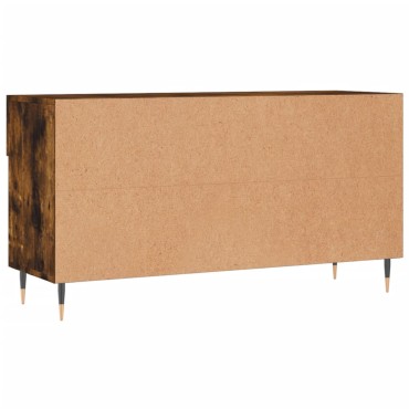 vidaXL Παπουτσοθήκη Καπνιστή Δρυς 102x35x55cm από Επεξεργασμένο Ξύλο
