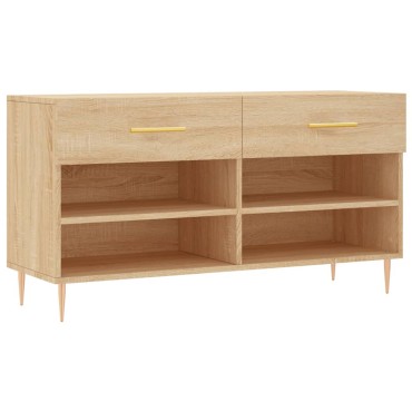 vidaXL Παπουτσοθήκη Sonoma Δρυς 102x35x55cm από Επεξεργασμένο Ξύλο