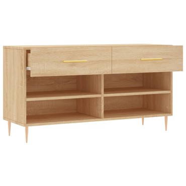 vidaXL Παπουτσοθήκη Sonoma Δρυς 102x35x55cm από Επεξεργασμένο Ξύλο