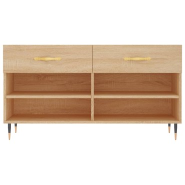 vidaXL Παπουτσοθήκη Sonoma Δρυς 102x35x55cm από Επεξεργασμένο Ξύλο