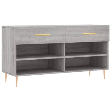 vidaXL Παπουτσοθήκη Γκρι Sonoma 102x35x55cm από Επεξεργασμένο Ξύλο