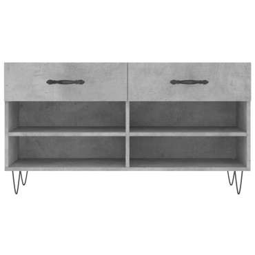 vidaXL Παπουτσοθήκη Γκρι Σκυρ. 102x35x55cm από Επεξεργασμένο Ξύλο