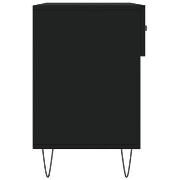 vidaXL Παπουτσοθήκη Μαύρη 102x35x55cm από Επεξεργασμένο Ξύλο