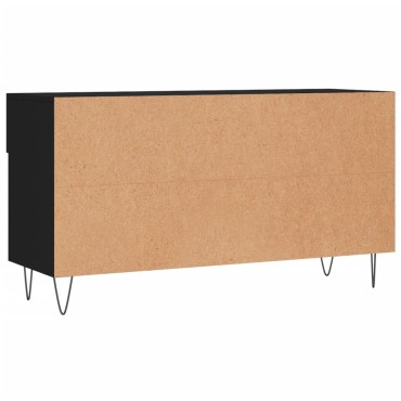 vidaXL Παπουτσοθήκη Μαύρη 102x35x55cm από Επεξεργασμένο Ξύλο