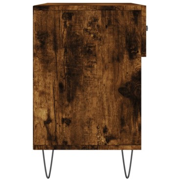vidaXL Παπουτσοθήκη Καπνιστή Δρυς 102x35x55cm από Επεξεργασμένο Ξύλο