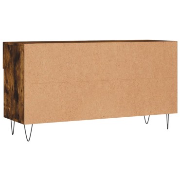 vidaXL Παπουτσοθήκη Καπνιστή Δρυς 102x35x55cm από Επεξεργασμένο Ξύλο