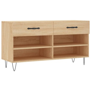 vidaXL Παπουτσοθήκη Sonoma Δρυς 102x35x55cm από Επεξεργασμένο Ξύλο
