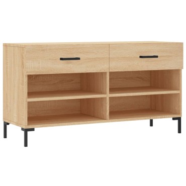 vidaXL Παπουτσοθήκη Sonoma Δρυς 102x35x55cm από Επεξεργασμένο Ξύλο