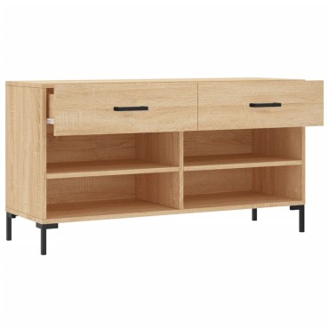 vidaXL Παπουτσοθήκη Sonoma Δρυς 102x35x55cm από Επεξεργασμένο Ξύλο