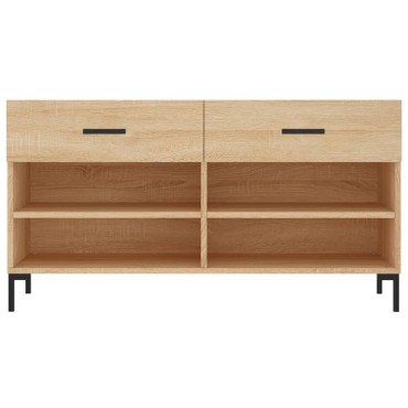 vidaXL Παπουτσοθήκη Sonoma Δρυς 102x35x55cm από Επεξεργασμένο Ξύλο