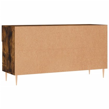 vidaXL Παπουτσοθήκη Καπνιστή Δρυς 102x35x55cm από Επεξεργασμένο Ξύλο