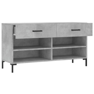 vidaXL Παπουτσοθήκη Γκρι Σκυρ. 102x35x55cm από Επεξεργασμένο Ξύλο