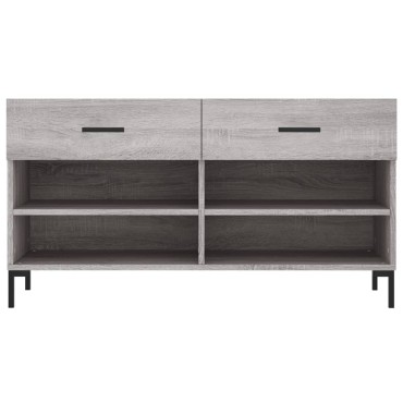 vidaXL Παπουτσοθήκη Γκρι Sonoma 102x35x55cm από Επεξεργασμένο Ξύλο