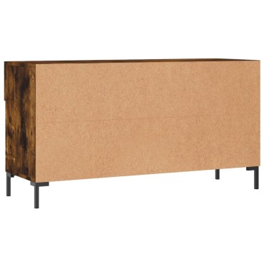 vidaXL Παπουτσοθήκη Καπνιστή Δρυς 102x35x55cm από Επεξεργασμένο Ξύλο