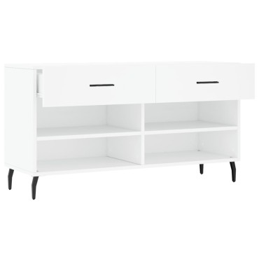 vidaXL Παπουτσοθήκη Λευκή 102x35x55cm από Επεξεργασμένο Ξύλο