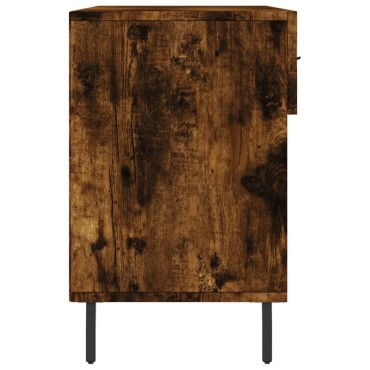vidaXL Παπουτσοθήκη Καπνιστή Δρυς 102x35x55cm από Επεξεργασμένο Ξύλο