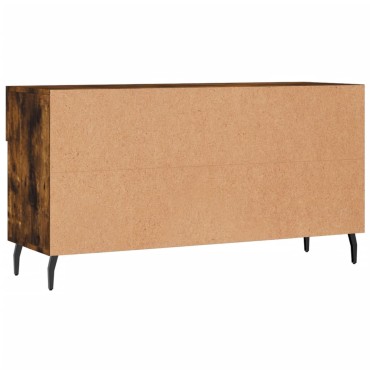 vidaXL Παπουτσοθήκη Καπνιστή Δρυς 102x35x55cm από Επεξεργασμένο Ξύλο
